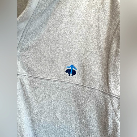 Brooks Brothers Gray Full Zip Sleeveless Fleece Vest Size Large - Picture 3 of 4